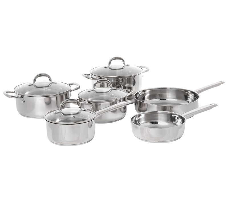 Ensemble De 10 Poêles Primecook Argenté