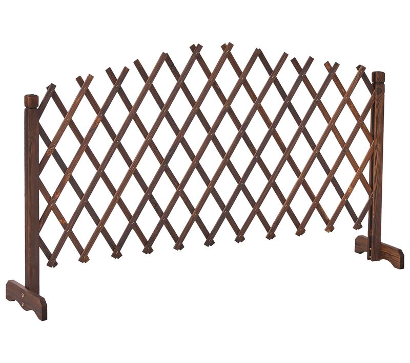 Treillis De Jardin Pavarolo Extensible Marron Foncé
