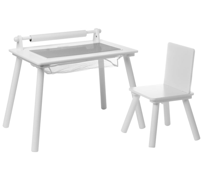 Ensemble Table Et Chaise Pour Enfants Moonta Blanc