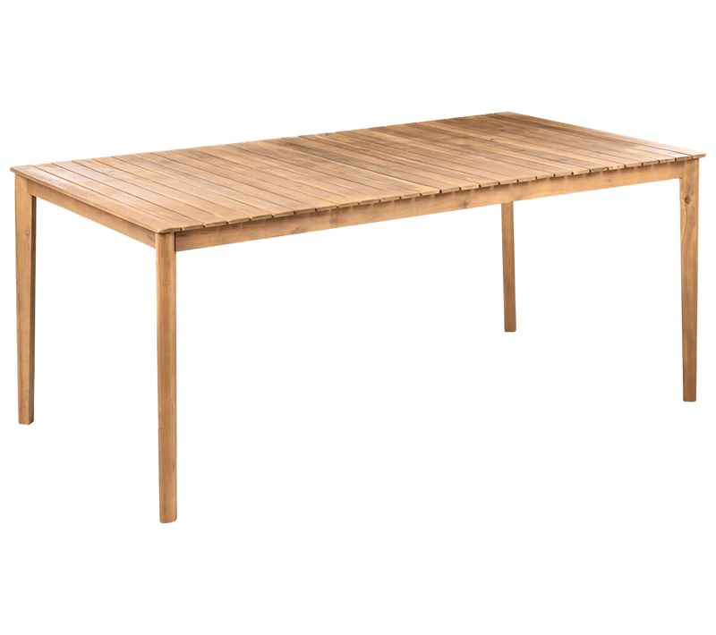 Table De Salle à Manger De Jardin Jaco 180 Cm 100 Cm Acacia Marron Clair