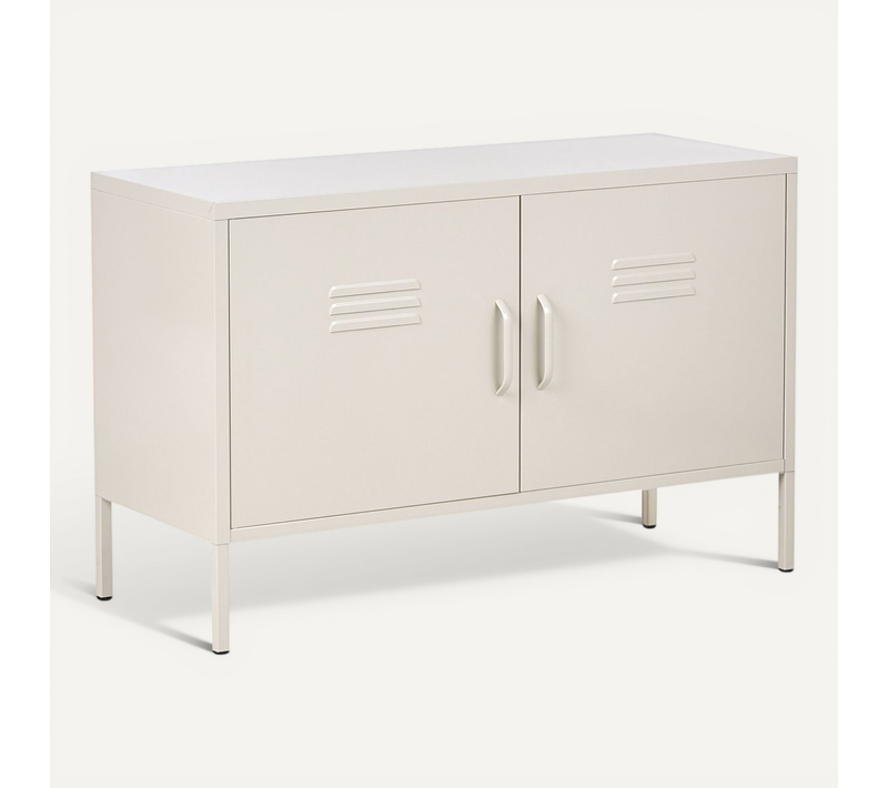 Meuble De Rangement Uria Métal Beige Clair