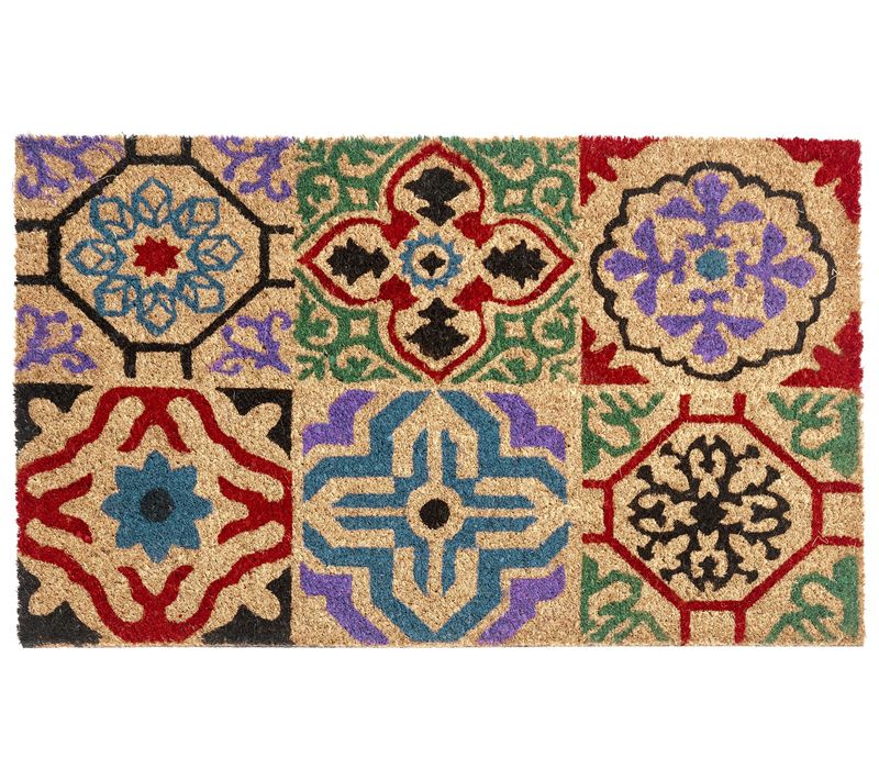 Paillasson Naukati Multicolore 40 X 60 Cm Fibre De Coco