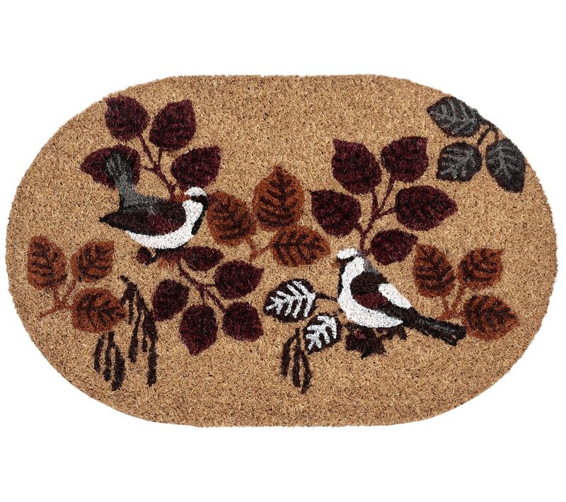 Paillasson Toolik Naturel 40 X 60 Cm Oiseau Fibre De Coco