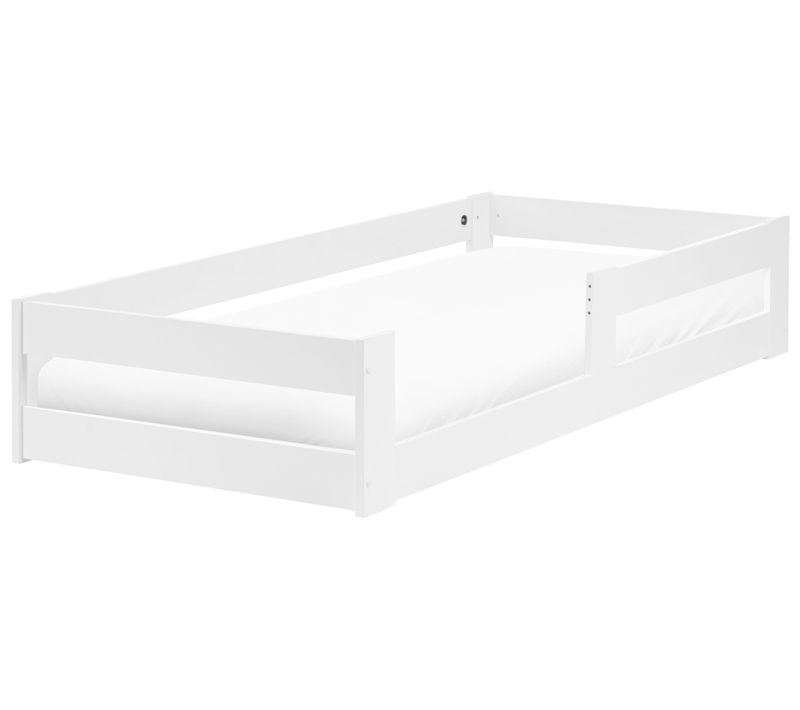 Lit D'enfant Bois De Pin Primelles 90 X 200 Cm Blanc