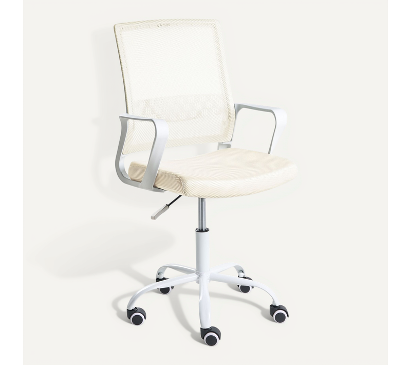 Chaise De Bureau Ease Blanc Cassé