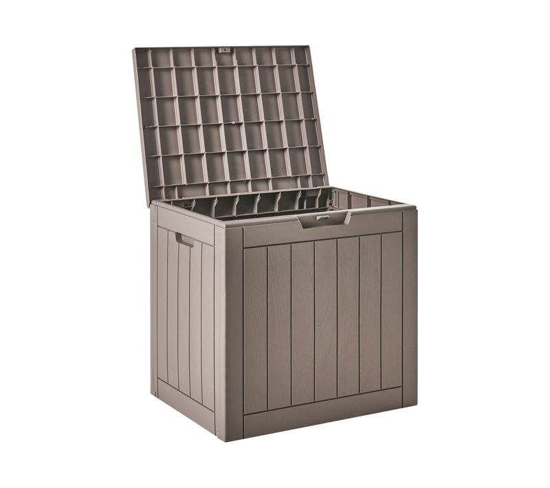 Coffre De Rangement Recife 56 Cm 43 Cm Taupe