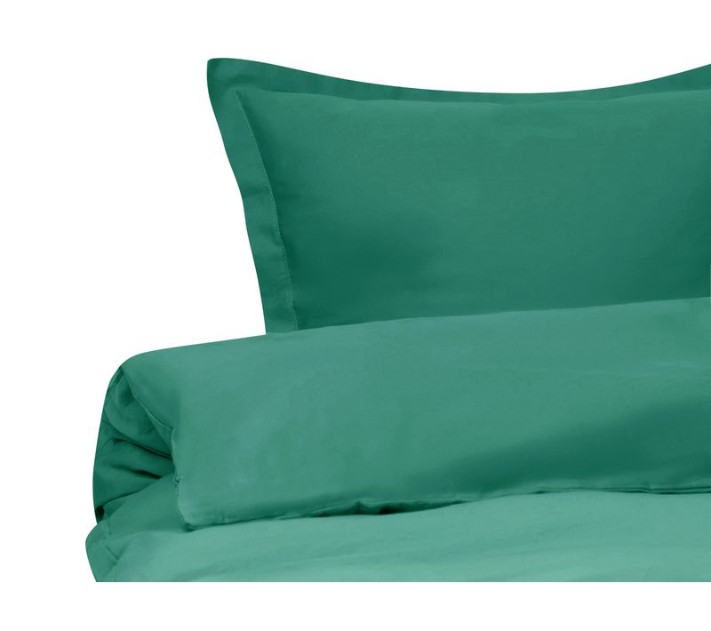 Ensemble De Housses De Couette Parkrose 220 X 240 Cm Satin De Coton Vert