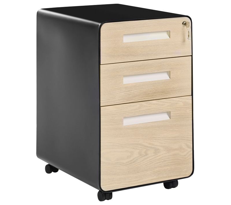 Meuble De Rangement Larco Noir/marron Clair