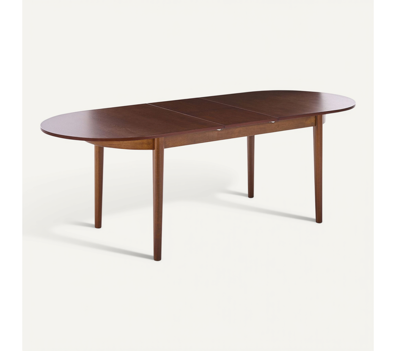 Table De Salle à Manger Extensible Larto Frêne Foncé 180/220 Cm 90 Cm