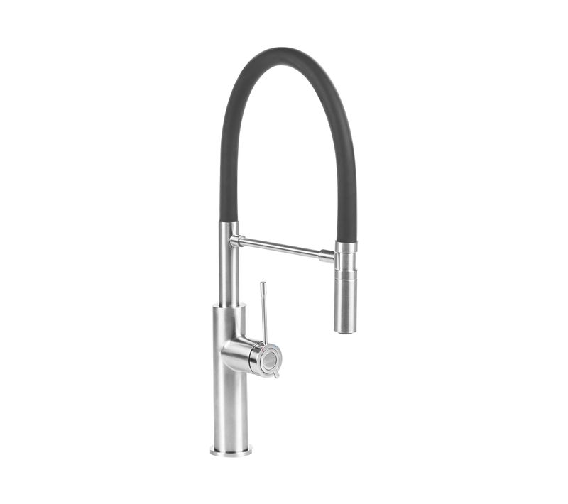 Robinet De Cuisine À Tirette Arkhata Argenté
