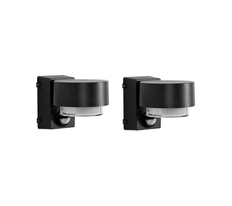 Lot De 2 Appliques LED D'extérieur Govia Noir