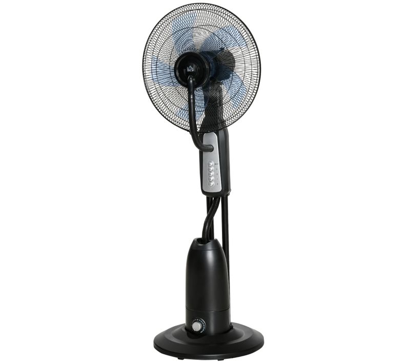 Ventilateur Sur Pied Refroidissement Par Eau 3l, Rotation De 75°, 125cm, Noir