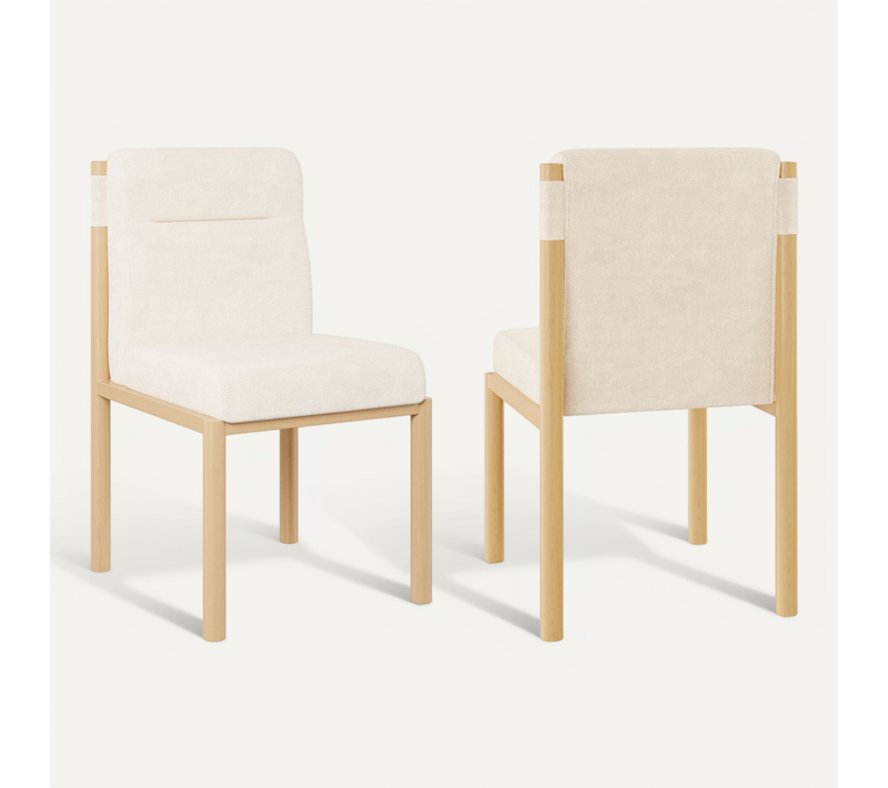 Lot De 2 Chaises De Salle à Manger Avec Cadre En Métal, Siège Rembourré, En Tissu Sherpa, Beige