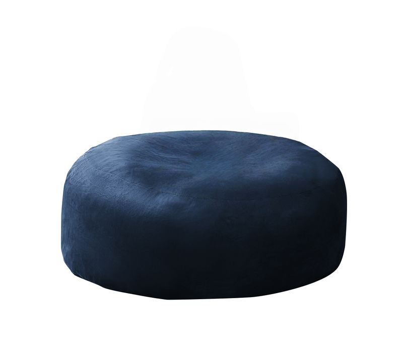 Fauteuil Poire , Bean Bag En Éponge, Housse Lavable - Bleu