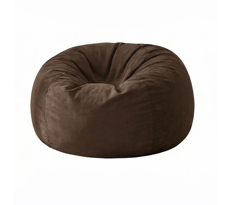 Fauteuil Poire , Bean Bag En Éponge, Housse Lavable - Marron Foncé