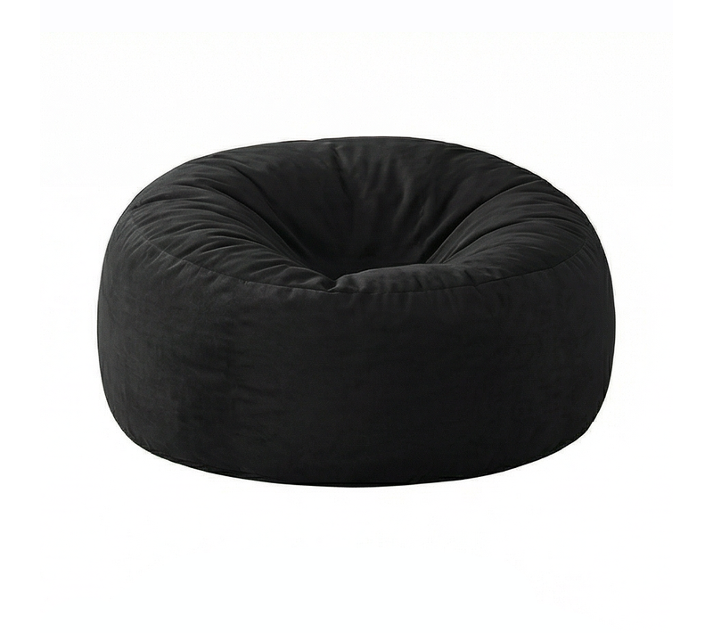 Fauteuil Poire Confortable, Bean Bag Éponge Gain De Place - Noir