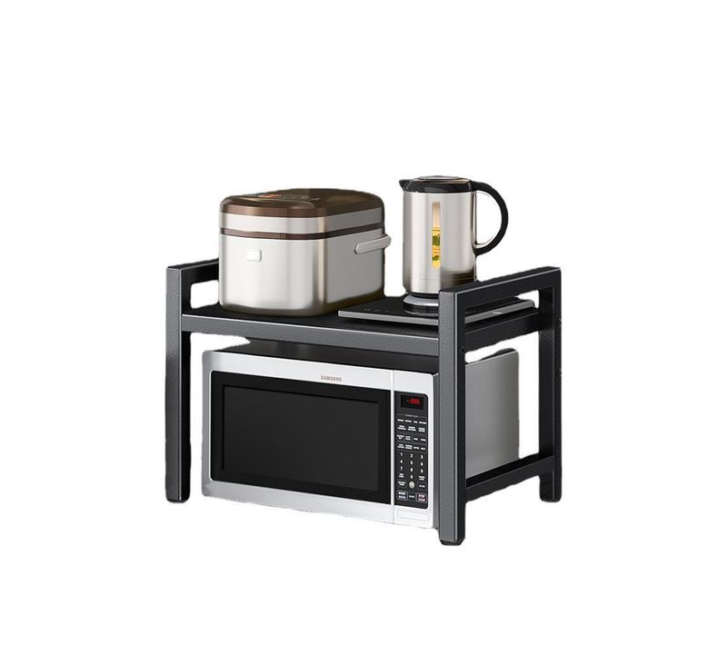 Étagère De Cuisine Étagère De Rangement Étagère Sur Pied Réglable Porte-épices Avec 6 Crochets