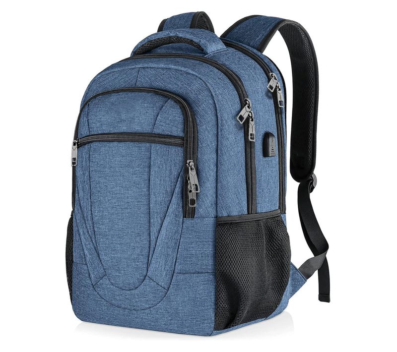 Sac à Dos 17,3" École Travail Outdoor Randonnée Vélo Ordinateur Bleu