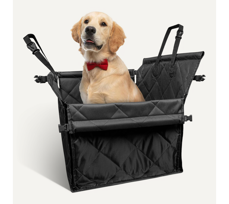 Tapis De Coffre Voiture Pour Chien Avec Protection Siège, Résistant à L’eau Et Antidérapant - Noir