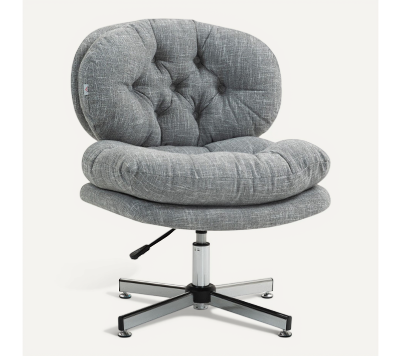 Chaise Dactylo Ergonomique Avec Fonction Bascule, Hauteur Réglable, Gris