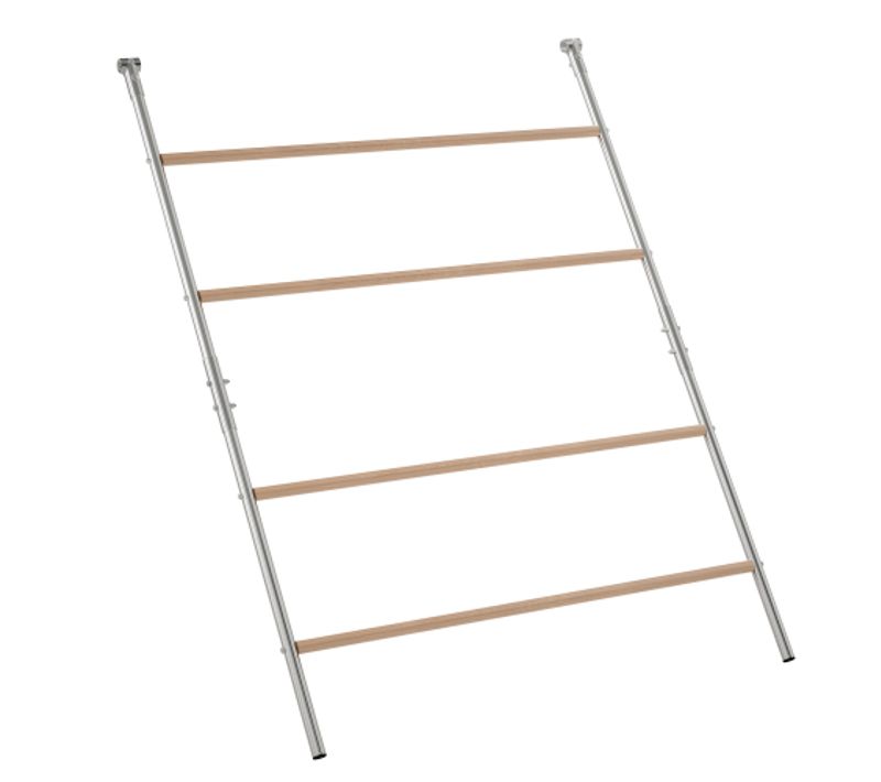 Perchoir Pour Poules En Métal Et Bois Gris, Accessoire De Poulailler à Fixer