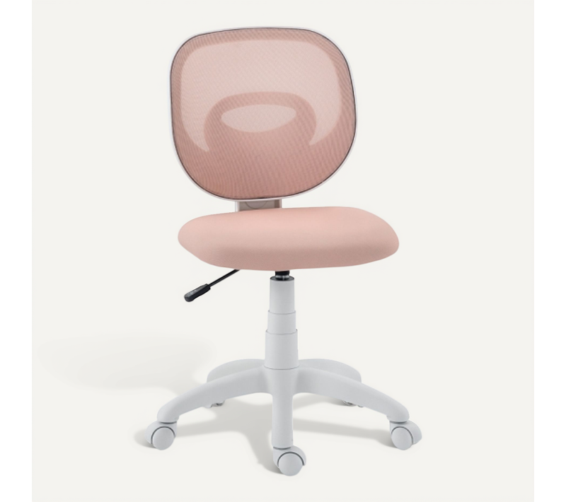 Chaise De Bureau, Chaise Dactylo Rose, Dossier Résille, Réglable En Hauteur