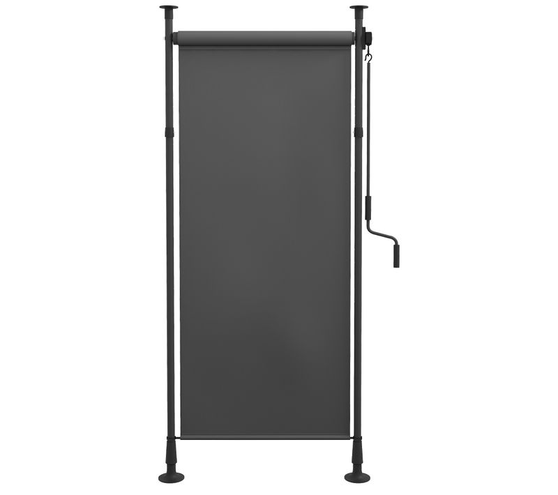 Store Banne Vertical 120 Cm Avec Hauteur Réglable 220-310 Cm Gris Foncé