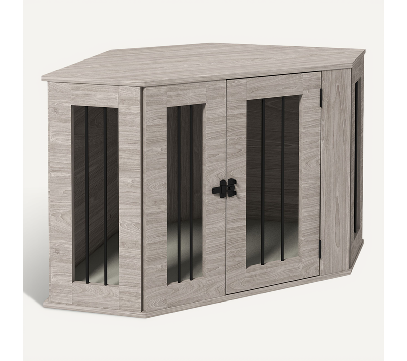 Cage Pour Chien Noyer 104 X 55 X 63 Cm Pour Chien De Taille Moyenne