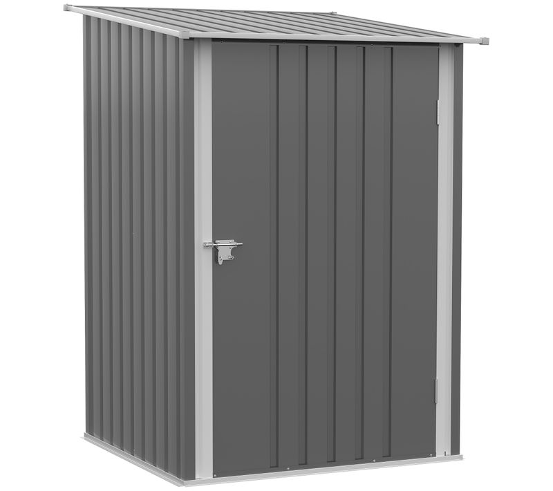 Abri De Jardin 0,92 M² Avec Structure En Acier Galvanisé Gris