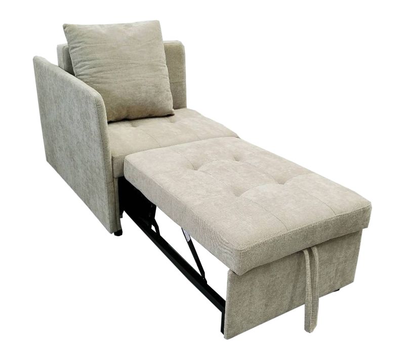 Canapé-lit 3-en-1 Beige 177 Cm Pour Petits Espaces