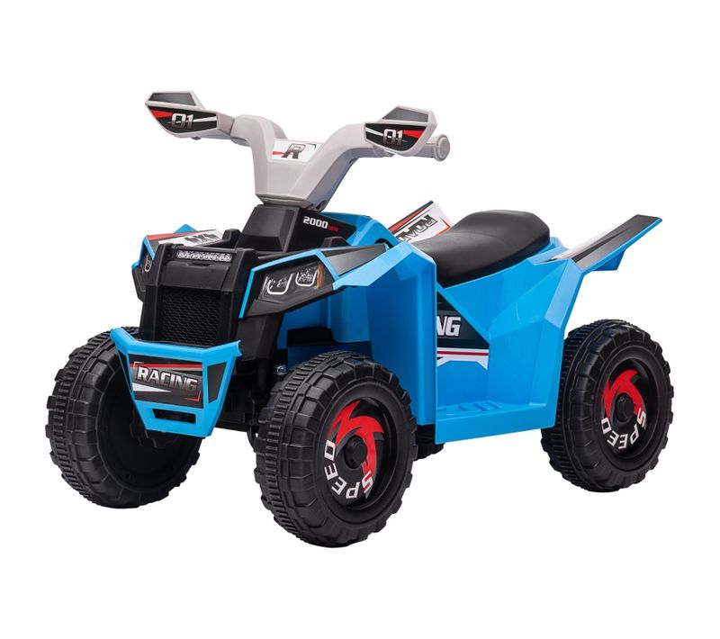 Quad Électrique Enfant Bleu 70 X 41,5 X 48,5 Cm Dès 18 Mois