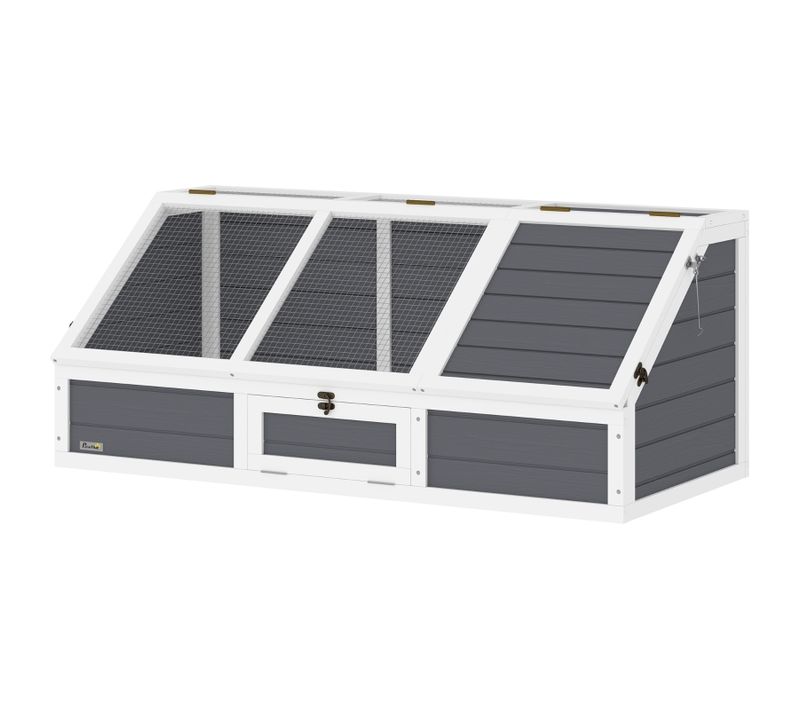 Enclos Pour Tortues Gris Clair 120 X 55 Cm, Design Sans Fond, Usage Extérieur