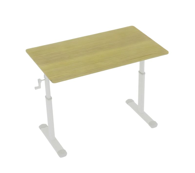 Bureau Assis-debout Manuel En Bois Et Métal, Réglage à Manivelle Sans Électricité, Design Compact