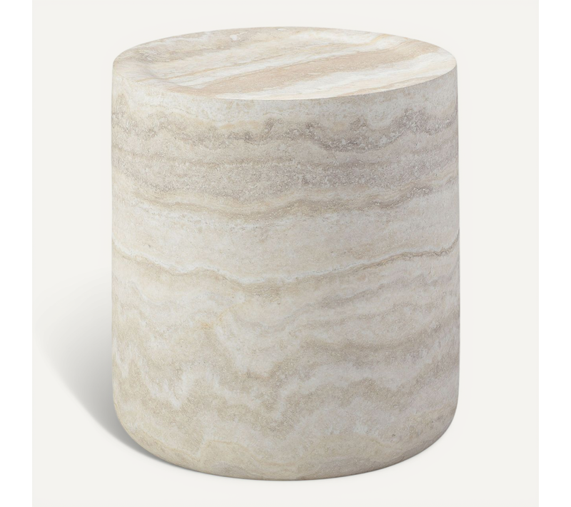 bout de canapé Compacte Avec Structure En Fibre De Verre Beige