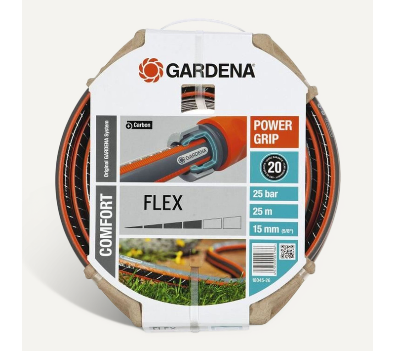 Tuyau D’arrosage Renforcé 25 M D.15 Mm, Flexible, Anti-torsion, Power Grip