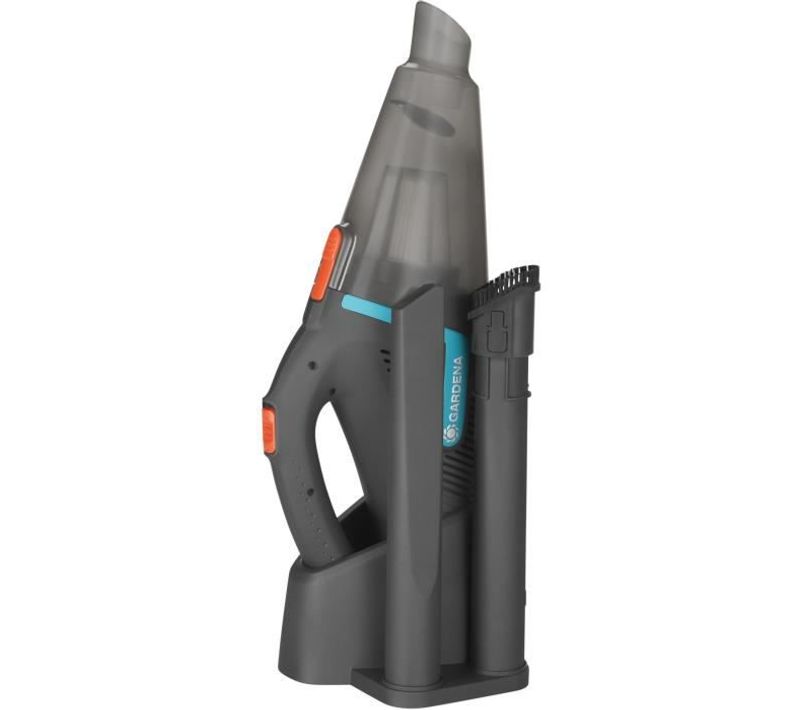 Gardena Aspirateur A Main Easyclean Li – Station De Charge Murale – Batterie Li-ion 18v