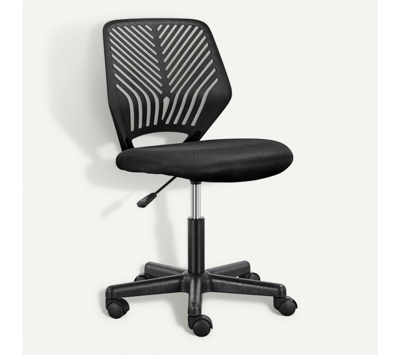 Fauteuil D'ordinateur Fonction Réglable,chaise De Bureau, Ergonomique,pivotant, Charge De 136kg Noir