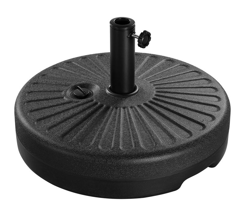 Pied De Parasol Rond 50 Cm Ø Base De Lestage Remplie D'eau 22 L