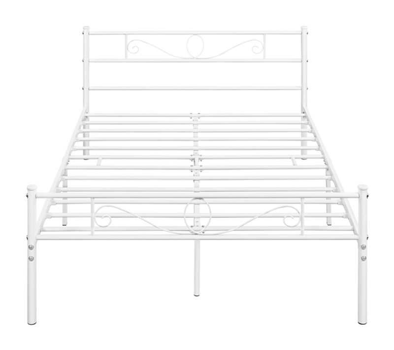 Lit Double 140 X 200 Cm En Métal Pour Adultes Grande Espace