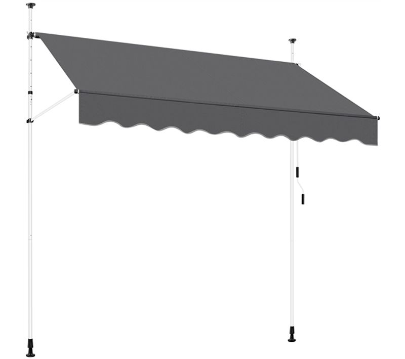 Store Banne Manuel Sans Percement Pour Balcon 250 X 120 Cm