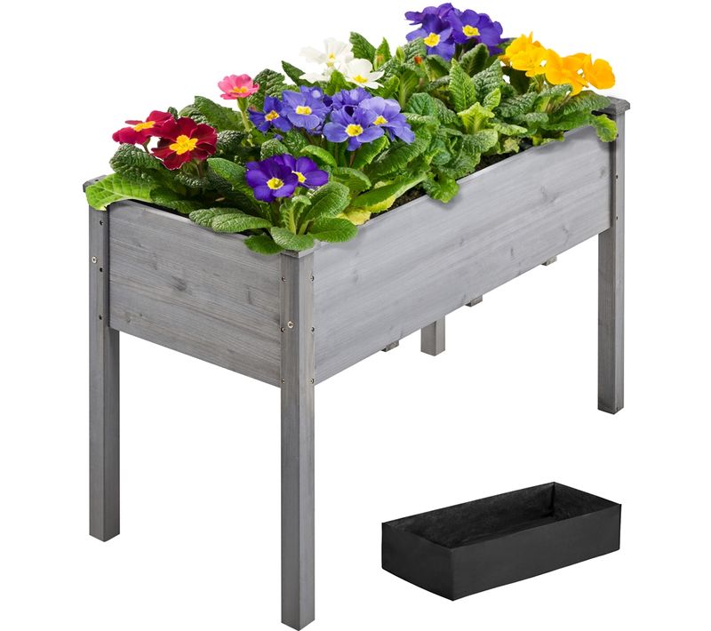 Carré Potager De Jardin Sur Pied 120,5 X 59 X 76,5 Cm