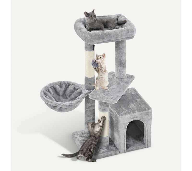 Petit Arbre à Chat Multiniveau Tour Pour Chat Avec Poteaux Griffoir
