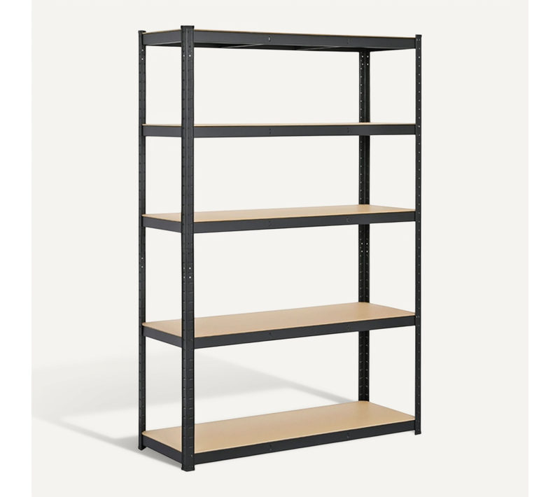 Étagère De Rangement à 5 Niveaux Étagère De Garage Réglable Noir