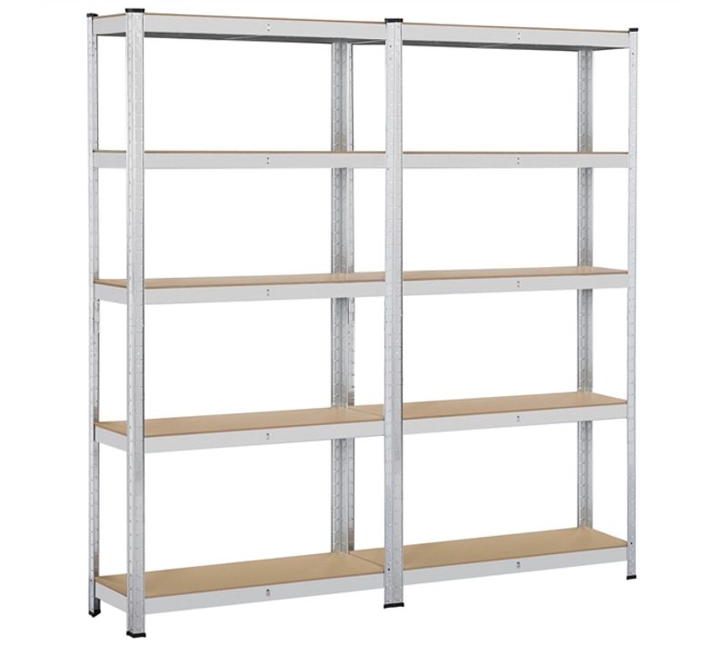 Lot De 2 Étagères De Garage Charge Lourde 90 × 30 × 180 Cm