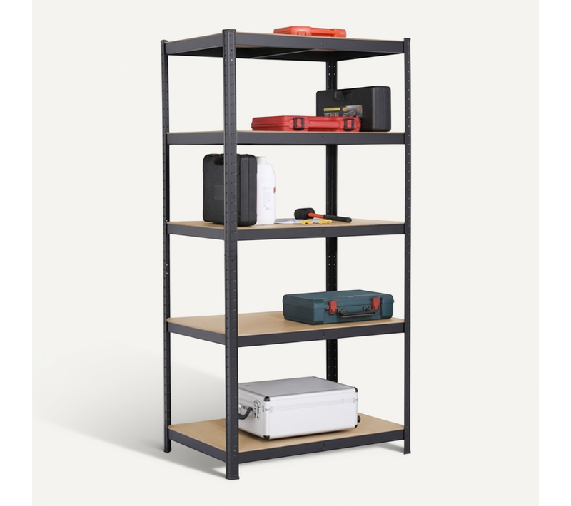 Étagère De Rangement En Bois Mdf/métal Charge Max.175kg