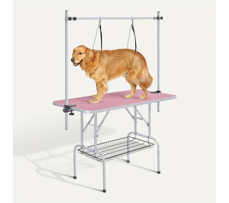 Table De Toilettage Pour Chien/chat/animaux Réglable Rose