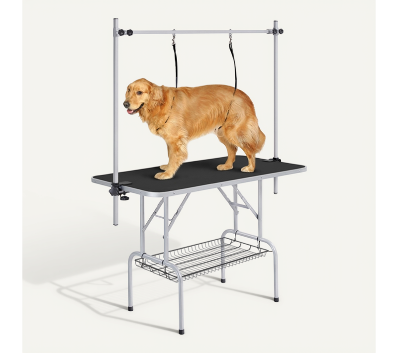 Table De Toilettage Pour Chien/chat/animaux Réglable Noir