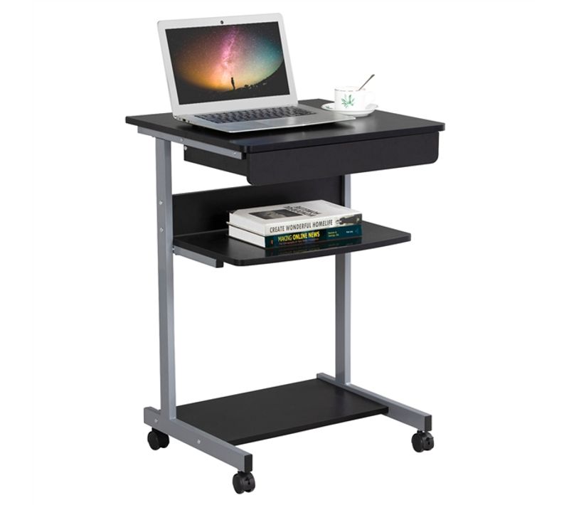 Table Informatique Bureau D'ordinateur 56 X 51 X 79 Cm Noir