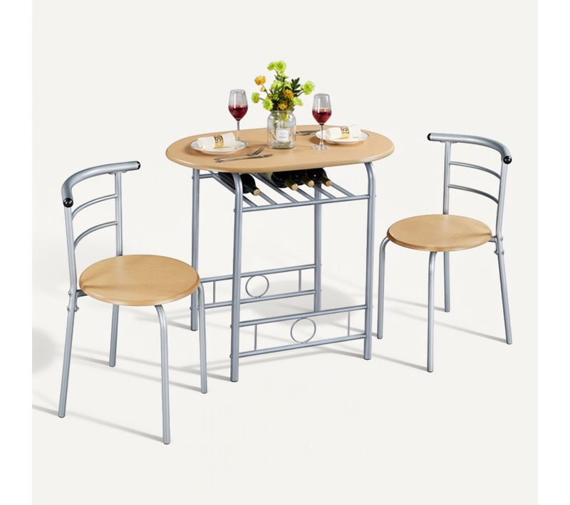 Ensemble De Table à Manger Avec 2 Chaises