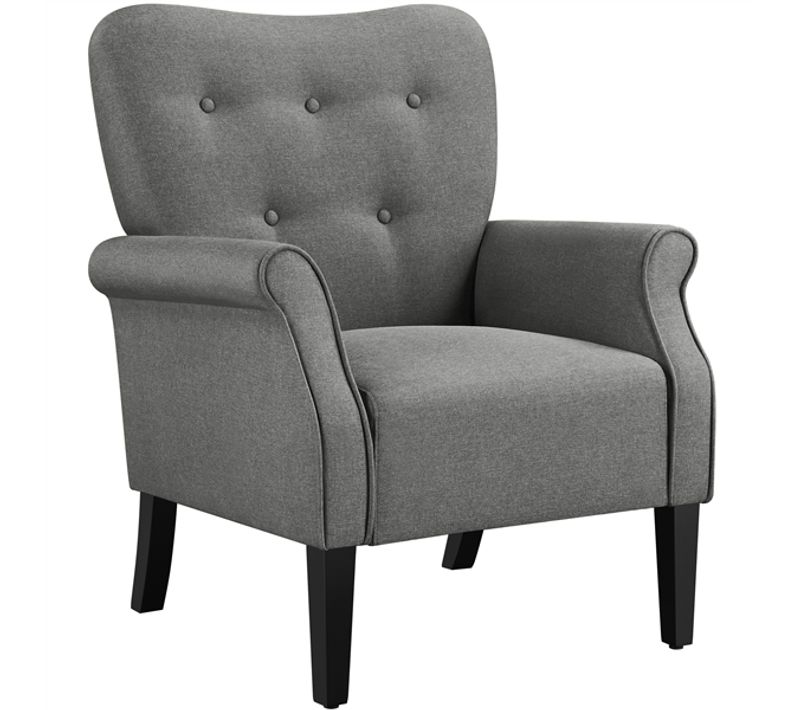 Fauteuil De Salon Chaise De Salon Moderne En Tissu Polyester